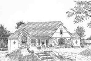Traditional Exterior - Front Elevation Plan #6-164