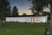 Modern Style House Plan - 3 Beds 2 Baths 1356 Sq/Ft Plan #497-57 