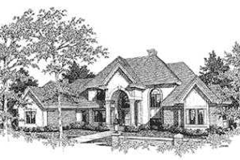 Dream House Plan - European Exterior - Front Elevation Plan #70-532