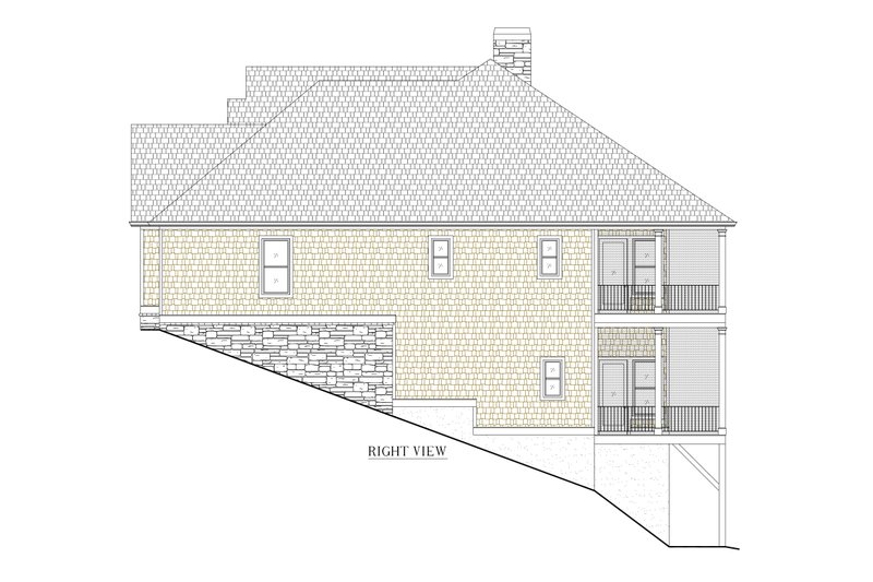 Architectural House Design - Exterior - Other Elevation for Craftsman House Plan #437-142 - 4 bed, 4.5 bath