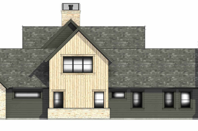 House Design - Exterior - Other Elevation for Farmhouse House Plan #1096-181 - 4 bed, 4.5 bath