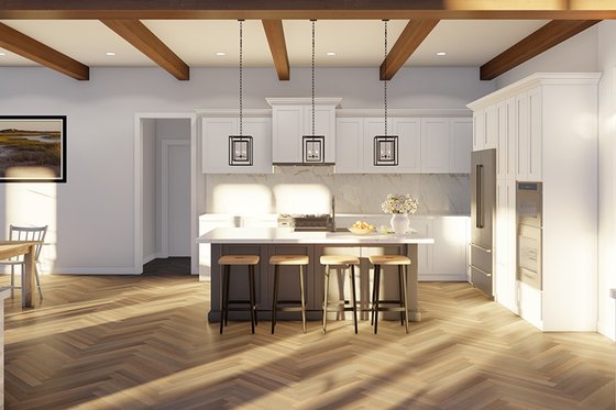 Interior - Kitchen for European House Plan #923-312 - 4 bed, 4.5 bath