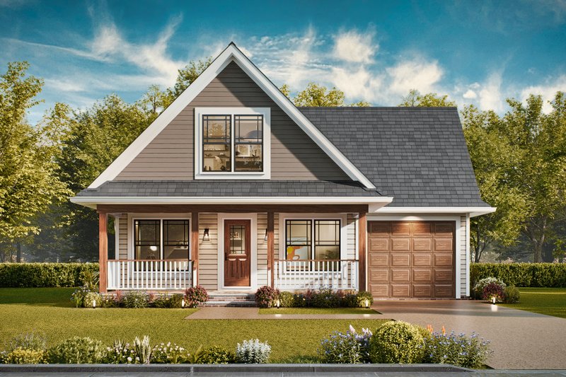 House Plan Design - Farmhouse Exterior - Front Elevation Plan #54-627