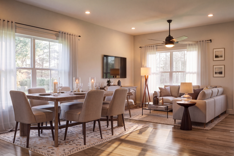House Design - Interior - Family Room for Farmhouse House Plan #1117-52 - 1 bed, 1 bath