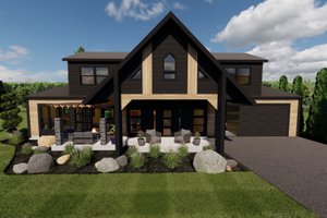 Contemporary Exterior - Front Elevation Plan #1075-8