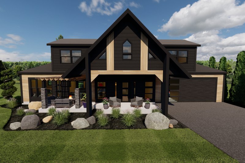 Dream House Plan - Contemporary Exterior - Front Elevation Plan #1075-8