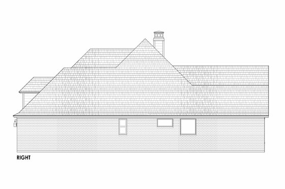 Exterior - Other Elevation 1 for Tudor House Plan #1096-104 - 4 bed, 2 bath