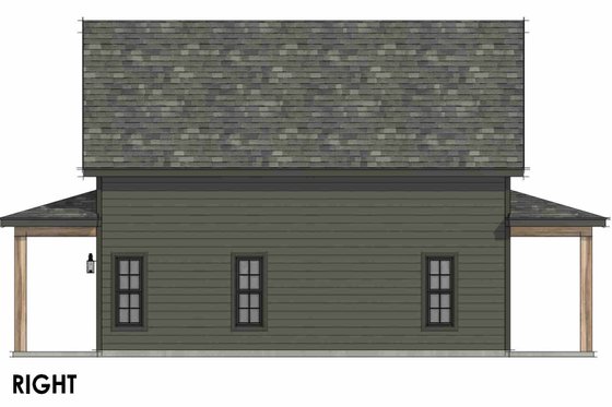 Exterior - Other Elevation 1 for Bungalow House Plan #1096-168 - 2 bed, 2 bath
