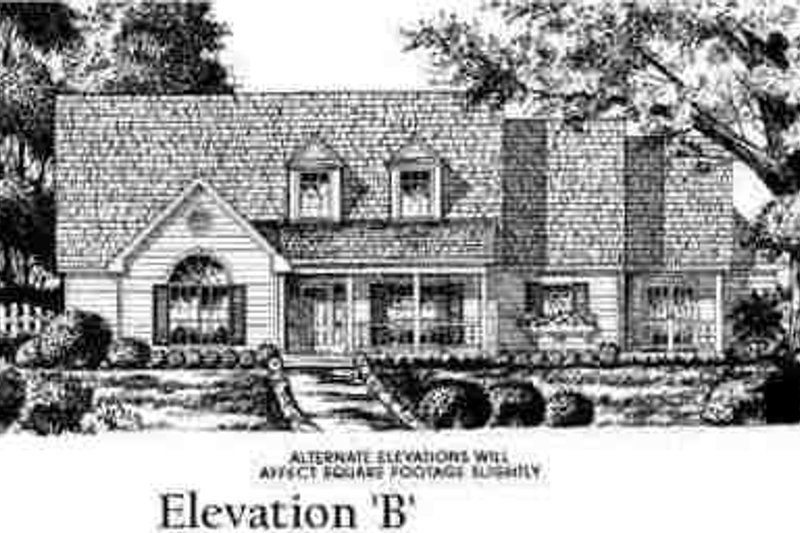 Architectural House Design - Exterior - Other Elevation for European House Plan #40-258 - 4 bed, 3 bath