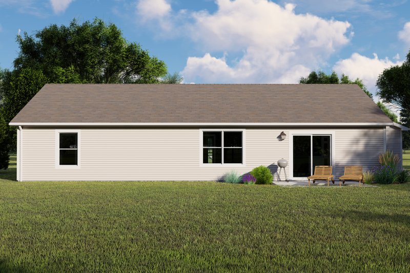 Dream House Plan - Exterior - Rear Elevation for Craftsman House Plan #1064-129 - 3 bed, 3 bath