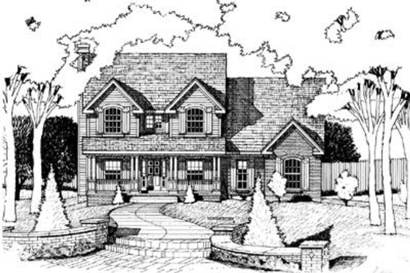 Dream House Plan - Traditional Exterior - Front Elevation Plan #20-777