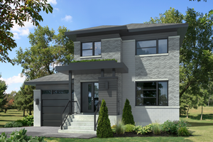 Contemporary Exterior - Front Elevation Plan #25-4572