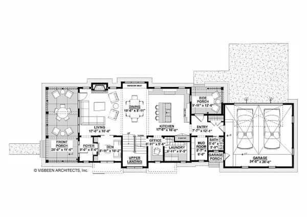 Farmhouse Floor Plan - Main Floor Plan #928-323