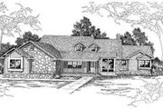 Ranch Style House Plan - 4 Beds 3.5 Baths 3102 Sq/Ft Plan #124-206 