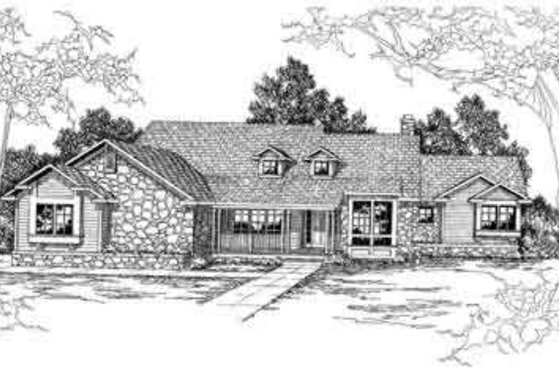 Home Plan - Exterior - Other Elevation for Ranch House Plan #124-206 - 4 bed, 3.5 bath