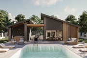Modern Style House Plan - 0 Beds 1 Baths 487 Sq/Ft Plan #455-609 