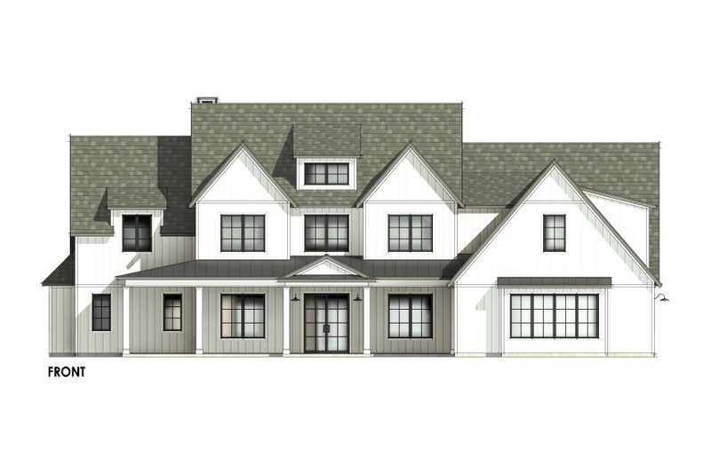 House Design - Exterior - Front Elevation 5 for Farmhouse House Plan #1096-8 - 4 bed, 4.5 bath