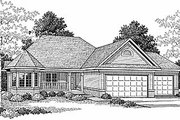 Traditional Style House Plan - 3 Beds 2 Baths 1835 Sq/Ft Plan #70-216 