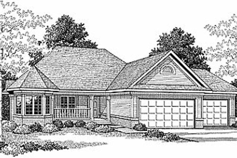 Architectural House Design - Traditional Exterior - Front Elevation Plan #70-216