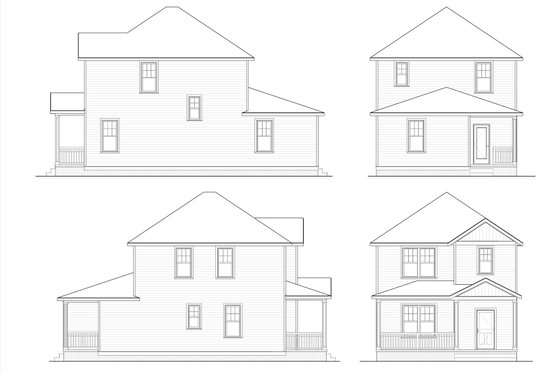 Exterior - Other Elevation for Craftsman House Plan #936-46 - 4 bed, 2 bath