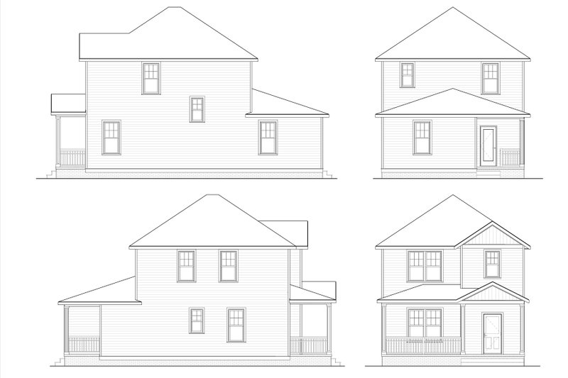 Home Plan - Exterior - Other Elevation for Craftsman House Plan #936-46 - 4 bed, 2 bath