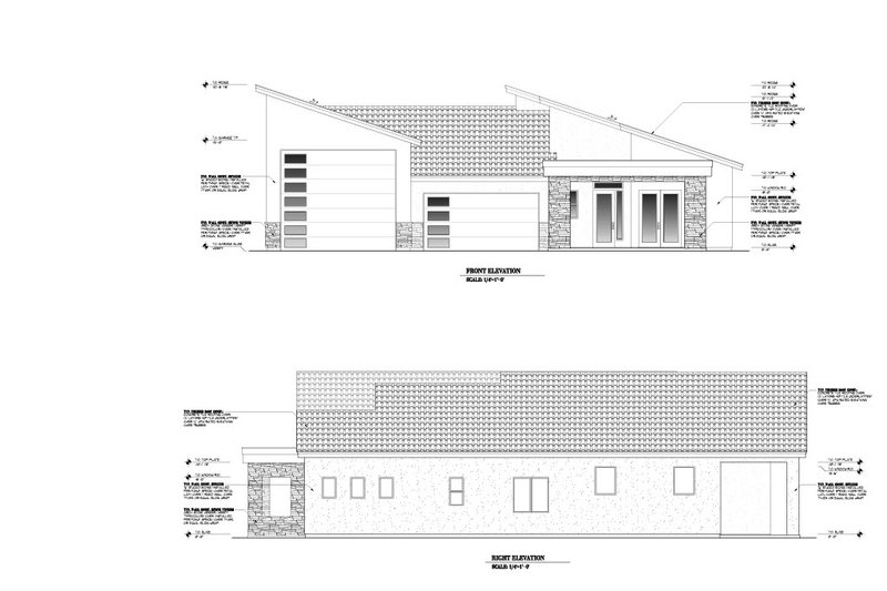 House Blueprint - Exterior - Other Elevation for Adobe / Southwestern House Plan #53-716 - 3 bed, 3.5 bath