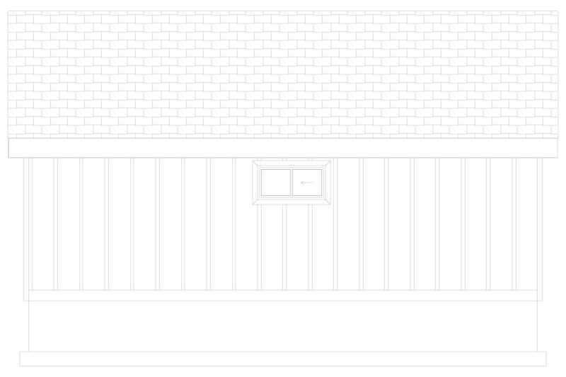 Dream House Plan - Exterior - Rear Elevation 1 for Modern House Plan #1060-338 - 2 bed, 1 bath