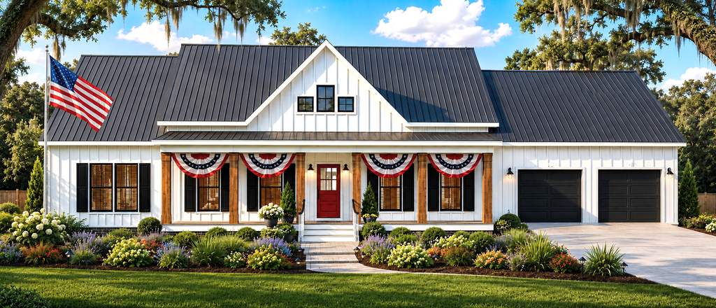 Exterior - Front Elevation 2 for Farmhouse House Plan #44-313 - 3 bed, 2 bath
