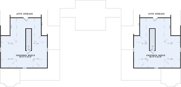 Traditional Floor Plan - Upper Floor Plan #17-2262