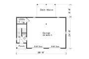 Farmhouse Style House Plan - 1 Beds 1 Baths 888 Sq/Ft Plan #22-575 
