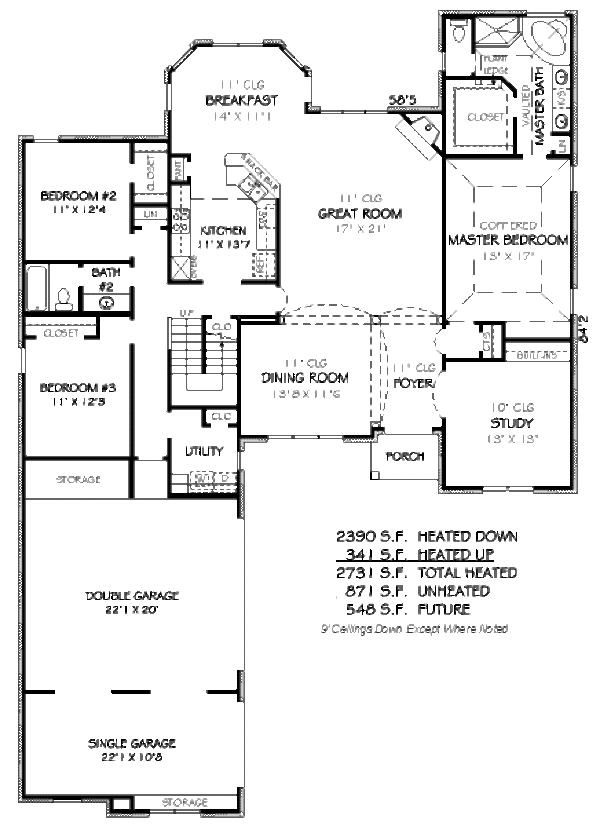 European Floor Plan - Main Floor Plan #424-25