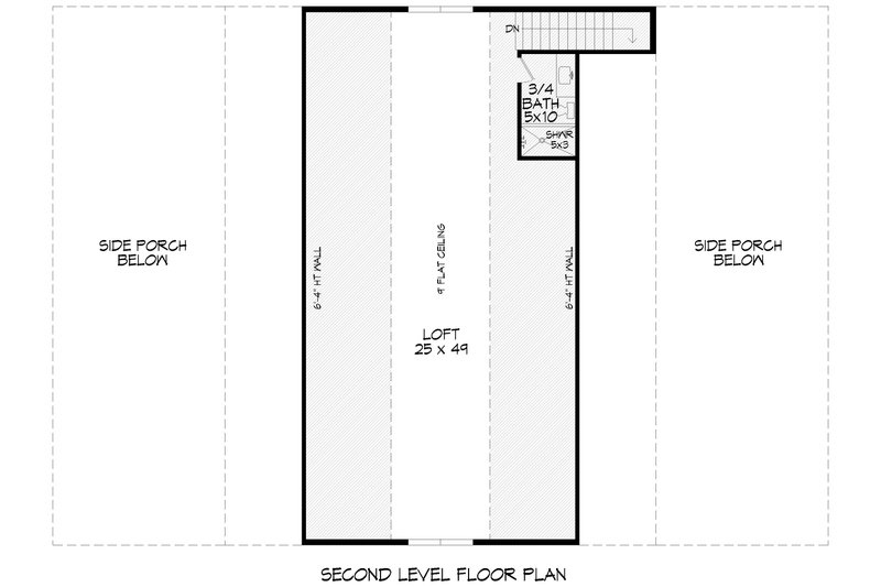 House Plan Design - Floor Plan - Upper Floor for Country House Plan #932-994, 1 bath
