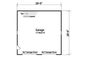 Floor Plan - Main Floor for Country House Plan #22-577, 0 bath