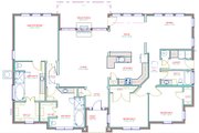 European Style House Plan - 3 Beds 3 Baths 2326 Sq/Ft Plan #408-103 