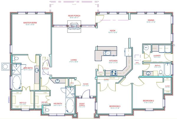 European Floor Plan - Main Floor Plan #408-103