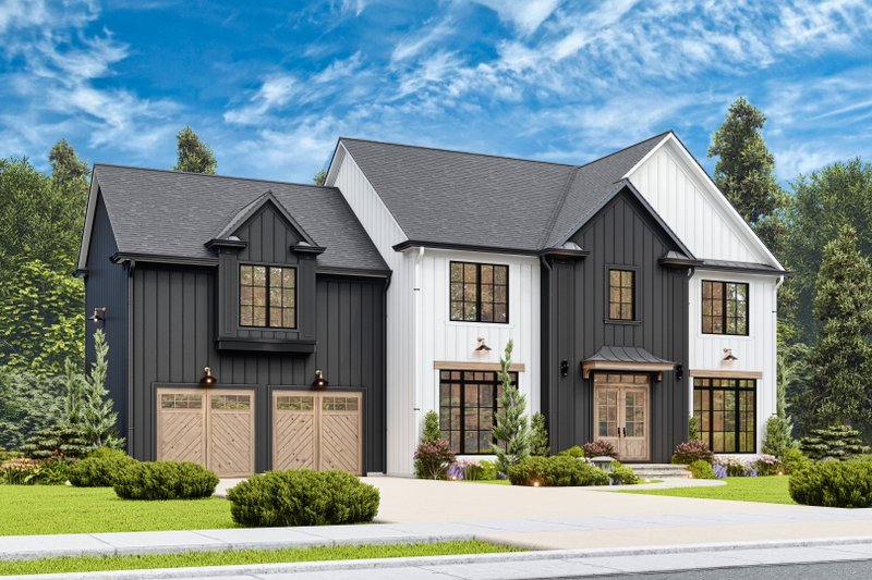 Home Plan - Exterior - Front Elevation 4 for Craftsman House Plan #54-711 - 3 bed, 2 bath