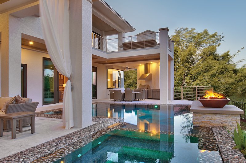 Architectural House Design - Exterior - Outdoor Living 1 for Contemporary House Plan #930-20 - 3 bed, 4 bath