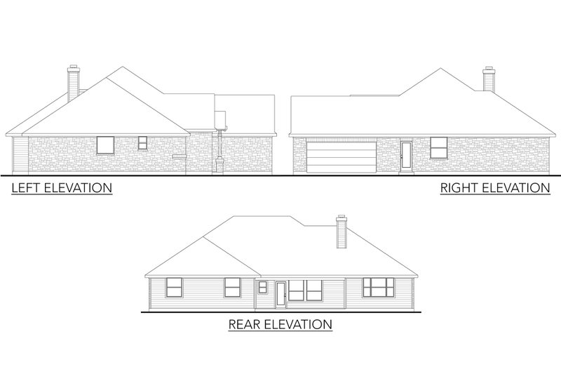 Home Plan - Exterior - Other Elevation for Traditional House Plan #80-158 - 5 bed, 2.5 bath