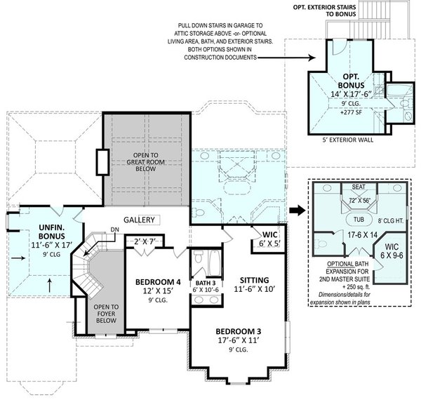 Home Plan - European Floor Plan - Upper Floor Plan #119-439