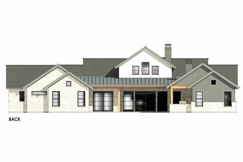 Architectural House Design - Exterior - Front Elevation 6 for Country House Plan #1096-43 - 4 bed, 4.5 bath