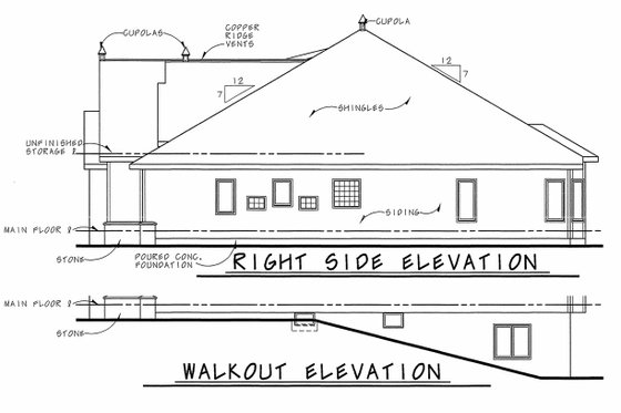 Exterior - Other Elevation 1 for European House Plan #20-2460 - 4 bed, 3.5 bath