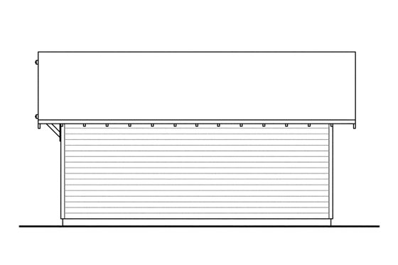 Exterior - Rear Elevation 1 for Cottage House Plan #124-298 - 3 bed, 2.5 bath