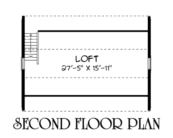 Traditional Floor Plan - Upper Floor Plan #75-217