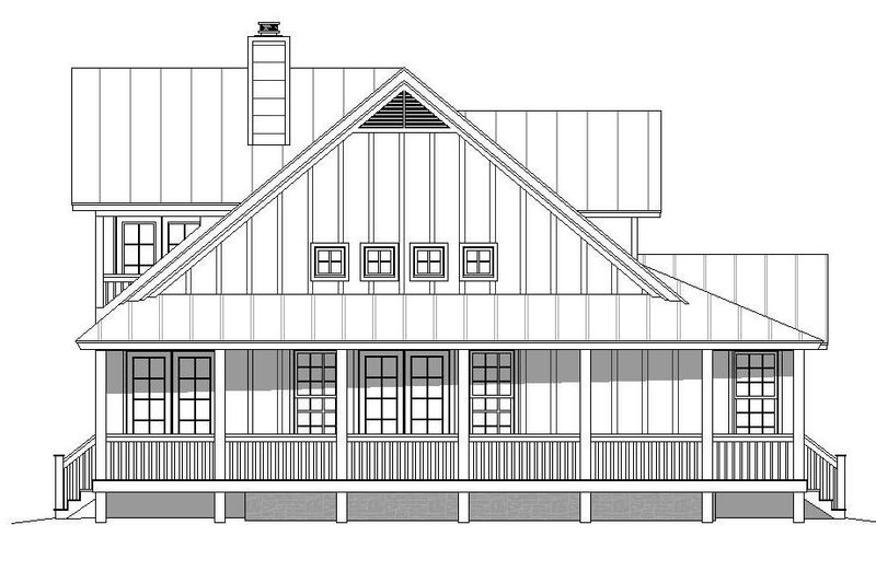 House Plan Design - Exterior - Other Elevation for Cabin House Plan #932-49 - 3 bed, 2.5 bath