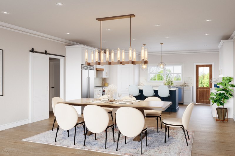 House Design - Interior - Dining Room for Barndominium House Plan #1117-26 - 4 bed, 3.5 bath