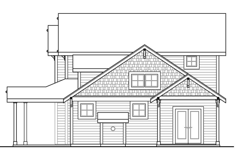 Architectural House Design - Exterior - Other Elevation 1 for Country House Plan #124-1090 - 3 bed, 2.5 bath