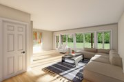 Cabin Style House Plan - 2 Beds 3 Baths 1139 Sq/Ft Plan #126-293 
