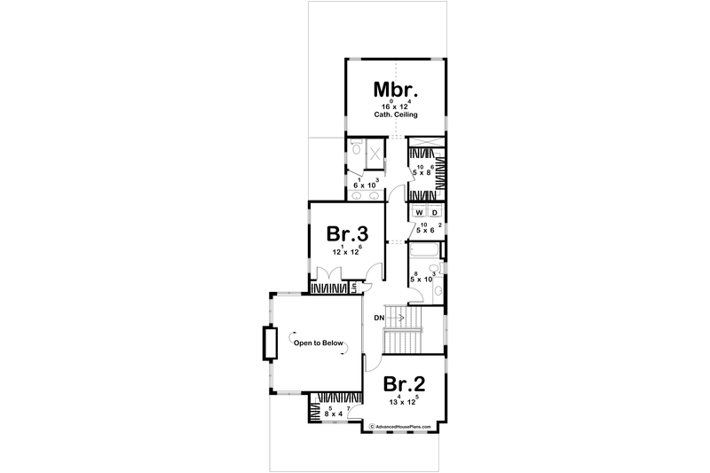 Home Plan - Floor Plan - Upper Floor for Modern House Plan #455-341 - 3 bed, 2.5 bath