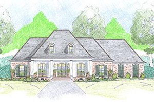 Home Plan - European Exterior - Front Elevation Plan #36-466