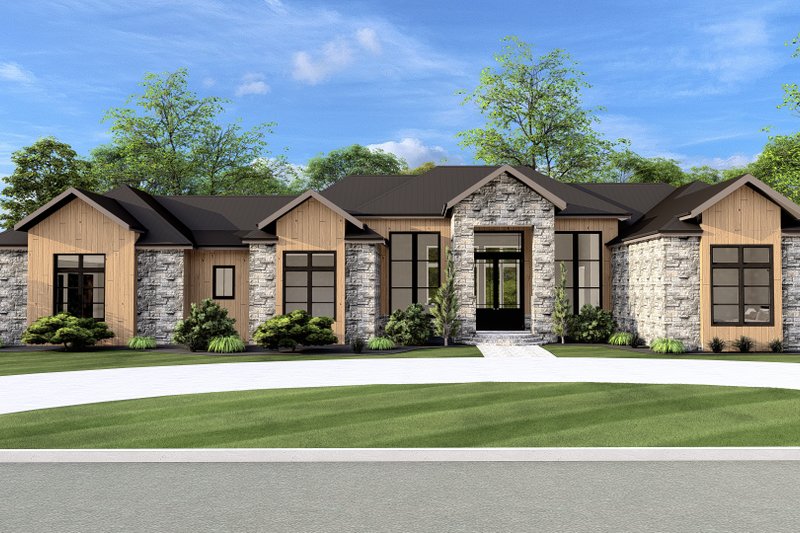 House Blueprint - Photo 3 for Farmhouse House Plan #1109-11 - 4 bed, 4.5 bath